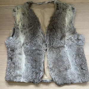 Rabbit fur vest